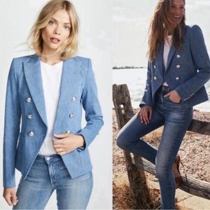 Veronica Beard Miller Denim Dickie jacket